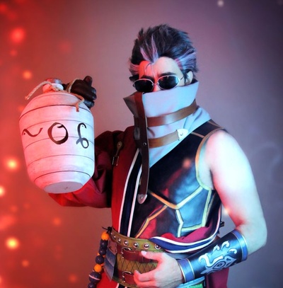 auron garrafa ffx fantasia x adereços cosplay acessórios 3d print model - Mito3D