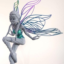 aurora fairy 3d sculpture anime fairyland princess pixie fantasy creature art tinkerbell modern statue 3d print model - Mito3D