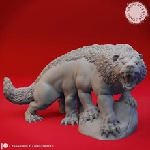 aurumvorax mesa miniatura juego 40k aos bestia criatura dnd miniaturas monstruo pionero grito guerra juguete 3d print model - Mito3D