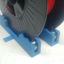 ausr - universal spool roller tool 608 bearing filament holder 3d printer accessories 3d print model - Mito3D