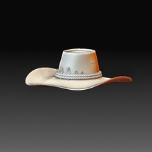 australiano chapéu 2 pano arte imprimível modelo gadget 3d print model - Mito3D