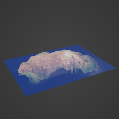 australia map geographical terrain world earth city town topography cartography mountain island landscape satellite atlas nation country global 3d print model - Mito3D