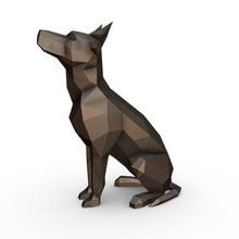 Avustralyalı Kelpie heykelcik Sanat hediye Yazdır düşük poli 3dprint hayvan dekor minyatürler heykel oyuncak köpek memeli 3d print model - Mito3D