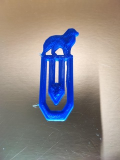 australian shepherd dog paper clip trombone mark bookmark 3d print printing bricoloup 3d print model - Mito3D