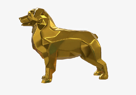 australien berger art chien mammifère cadeau animal compagnie décor miniatures sculpture statue jouet 3d print model - Mito3D