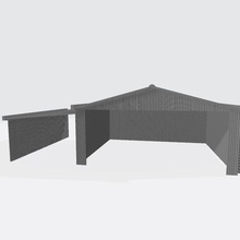australian style locomotive shed scale 3d print model - Mito3D