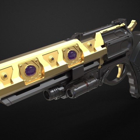 austringer - destiny 2 forsaken game spades ace laconic moon hawkmoon 3dprinting gun weapon props cosplay hawk destiny2 3D print model - Mito3D