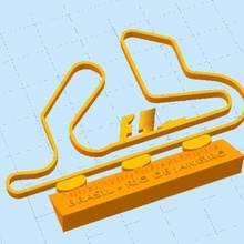 aut dromo circuito f1 - nelson piquet jewelry formula1 granprix corrida gama3d 3d print model - Mito3D