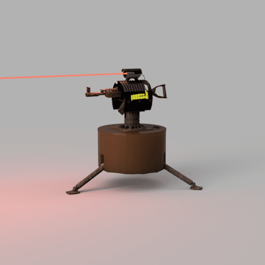 auto-turret rust sentry turret video_games 3D print model - Mito3D