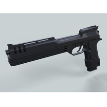 auto-9 pistola de robocop varios película prop cosplay la réplica 3d print model - Mito3D