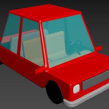 auto cartoon art 3dsmax window toys cars wheel wheels flyer toy car 3d print model - Mito3D
