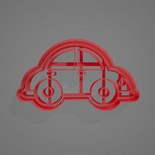 auto cookie cutter game cutters cook car 3d print model - Mito3D