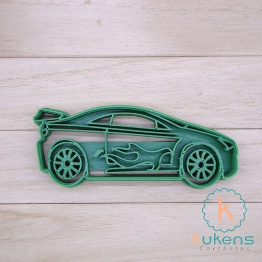 auto hotwheels cortador de galletas casa cookie kukens sharp fondant coche 3D print model - Mito3D