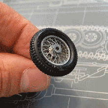 auto union type spoked wheel radiator cowling scale model wheels 1 32 3d print model - Mito3D