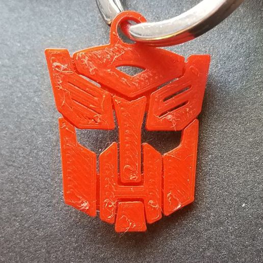 autobot simbolo portachiavi arte distintivo logo trasformatori 3D print model - Mito3D