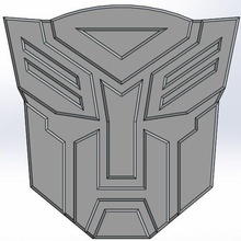 autobot logo legione trasformatori 3d print model - Mito3D