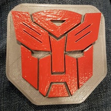 autobots wearable badge game clip transformers toy accessories 3d print model - Mito3D