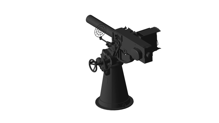 autokanone spiel gewehr scharfschütze maschine pistole fohlen militär steinschloss armee ar vr automatisch waffe metaverse gatling 3d print model - Mito3D