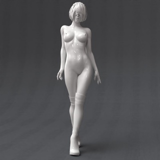 autômatos Nier mulher fêmea figura menina corpo anime pernas calcanhares andróide estatueta ciborgue 3d print model - Mito3D