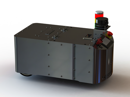 automatizado guiado vehículo cap20 industrial agv transporte autónomo portador carga móvil robots amr robot capacidad componentes personalizado diseño 3d print model - Mito3D