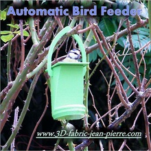 automático alimentador do pássaro a casa natureza selvagem aves selvagens jardim varanda fácil de impressão 3d print model - Mito3D