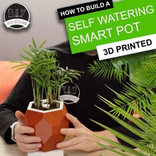 automatic smart plant pot diy 3d printed arduino self watering project home automated indoor gardening grow 3d print model - Mito3D