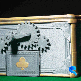 automaton card shuffler shuffler casino automaton card  3d print model - Mito3D