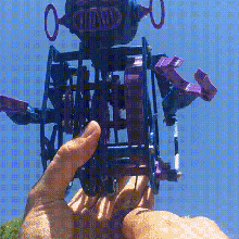 Automat Wind up Zinn Spielzeug Batterie elastisch Roboter sehen Kinder Kit do it yourself Charakter montieren Frühling Bewegung Kopf Spiel Gadjet Mechanismus Getriebe 3d print model - Mito3D
