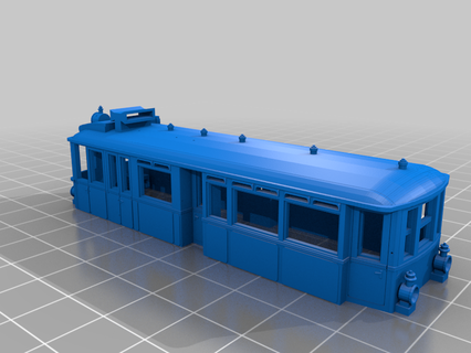 automotor cfr 20001 railbus la scara tt 1 120 scale Tools railcar 3d_printing 3d print model - Mito3D