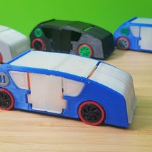 autonomous hydrogen fuel cell concept car autonomus game scale model 1 43 toy souvenir auto kit assembly 3d print model - Mito3D
