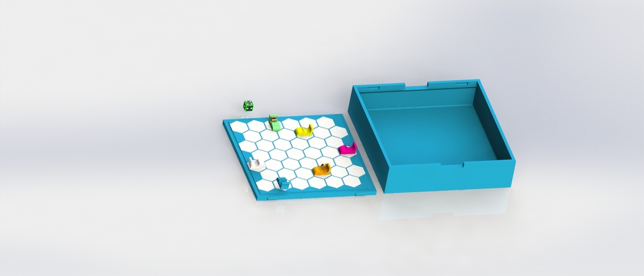 autoscontri carrello paraurti gioco tavolo juego de mesa juguete multiplayer puzzle giocattolo 3d print model - Mito3D