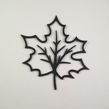 autumn leaf maple - 2d sculpture wall art nature tree plant drawing decoration 3d print model - Mito3D