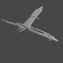 avar package scifi space fighter wargame battletech mechwarrior jet clans 3d print model - Mito3D