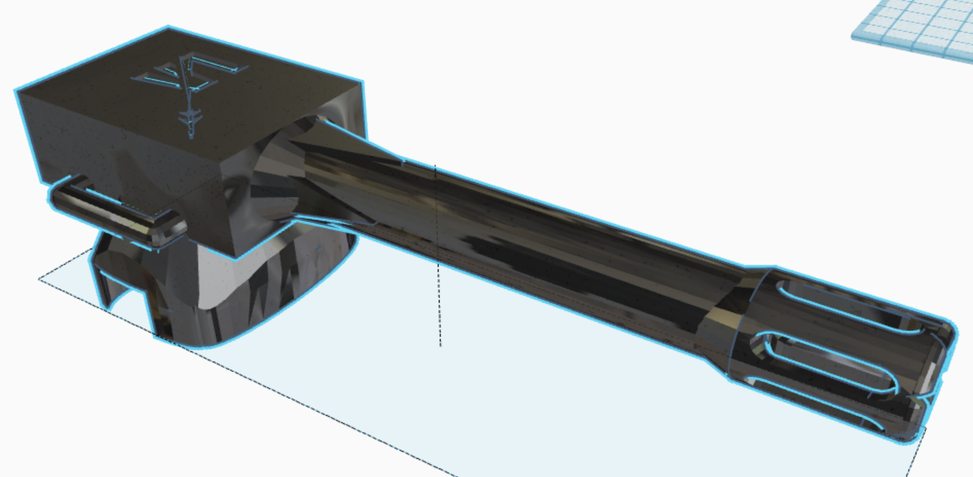 aprire pistola puntello si adatta droni 3D print model - Mito3D