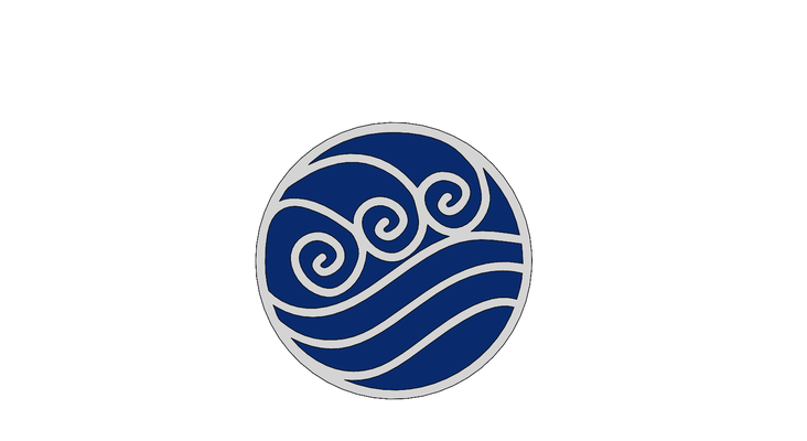 avatar l'eau tribu logo 3d print model - Mito3D