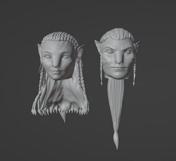 avatar 2 erkek kadın film aksiyon animasyon gerilim 3d print model - Mito3D