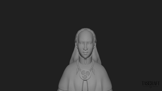avatar yangchan estátua resina ar dobrar lenda Korra 3d impressão 3d print model - Mito3D