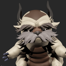 avatar anime zbrush 3d appa créature animal 3d print model - Mito3D