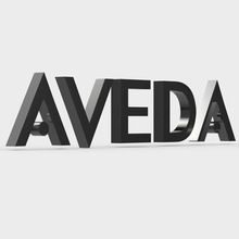 aveda logo fashion trend stylish moda accessories luxury symbol models style emblem character store shop model design clothing brand boutique 3d print model - Mito3D
