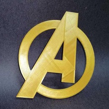 avengers game marvel comics infinity war logo iron man captain america 3d print model - Mito3D