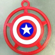 avengers christmas sphere - captain america ornament 3d print model - Mito3D