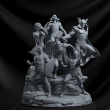 avengers diorama 3d print model - Mito3D