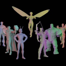 vengeurs Terre puissant héros merveille figures pack art figure jouet statue bande dessinée bandes dessinées miniature mini sculpture fanart poly figurine 3d print model - Mito3D