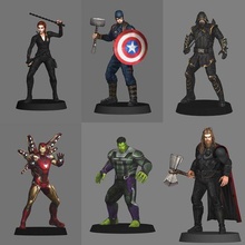 avengers endgame pack x30 characters infinity war guardians of the galaxy star lord captain america ironman thor hulk black widow vision wanda falcon wintersoldier spiderman marvel cinematic universe 3d print model - Mito3D