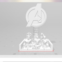 avengers heroes lamp 3d print model - Mito3D