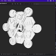 avengers hex logo 3d print model - Mito3D