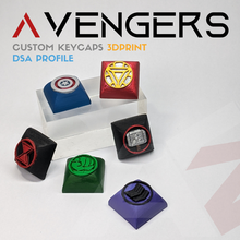 vingadores keycaps arte artisankeycaps 3d print model - Mito3D