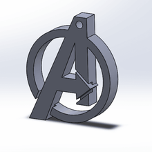 avengers keychain verschiedene logo Schlüssel-ring 3d print model - Mito3D