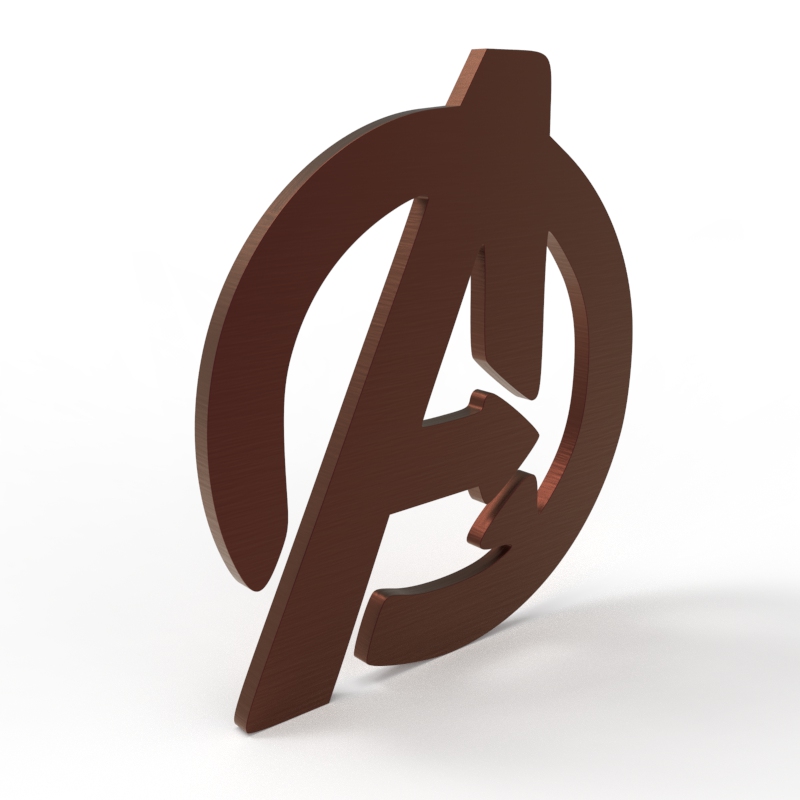 avengers logo jewelry avenger marvel 3D print model - Mito3D