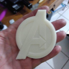avengers logo medaglione medaglia vari la marvel finale di partita 3d print model - Mito3D